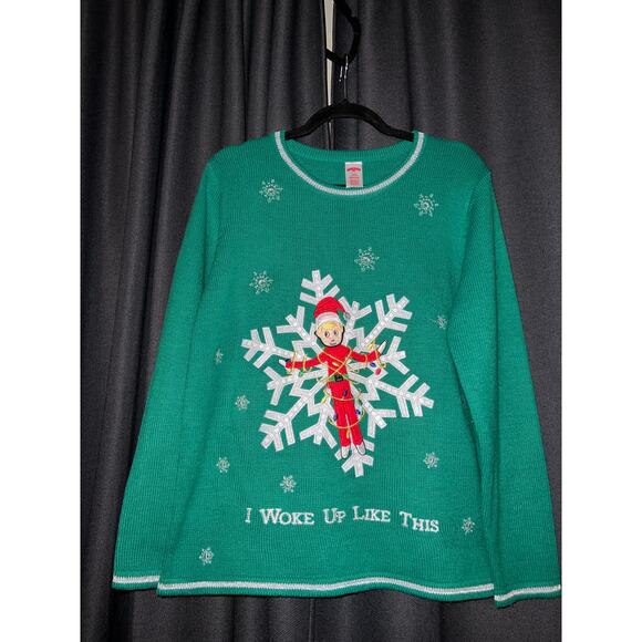 Ugly Christmas Sweater Xmas Size Large - Picture 1 of 3